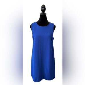 One Clothing: Cobalt Blue Dress with Zipper Down Back